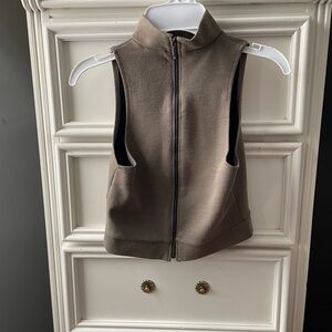 Black and Cream Ribbed Polo Top